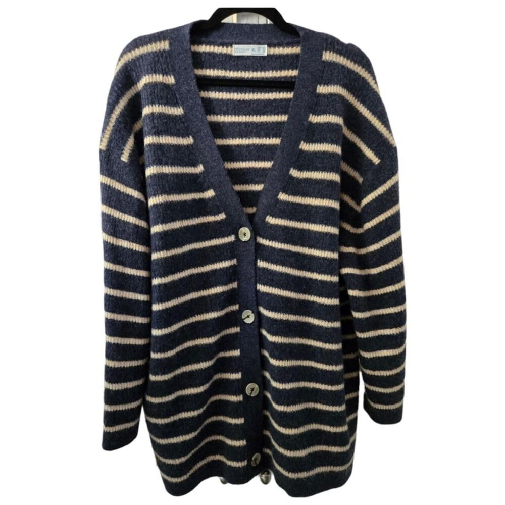 Primark Striped Cardigan Grandpa Style Size XL